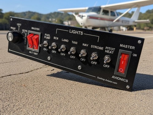 Cessna Flight Simulator Switch Panel – Desktop Aviator