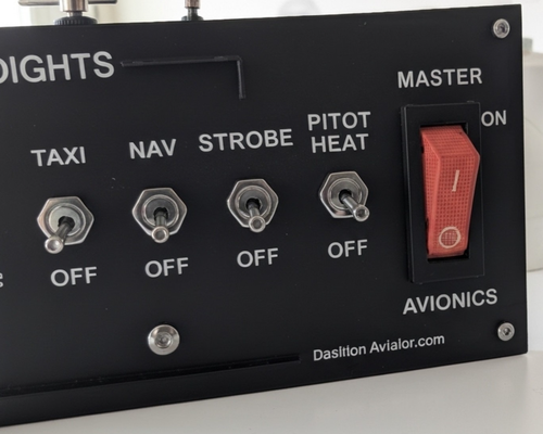 Cessna Flight Simulator Switch Panel – Desktop Aviator