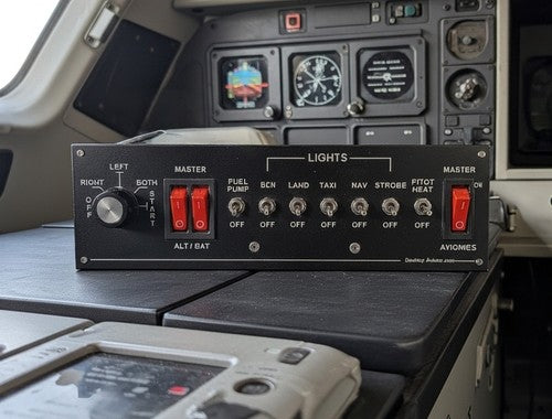 Cessna Flight Simulator Switch Panel – Desktop Aviator