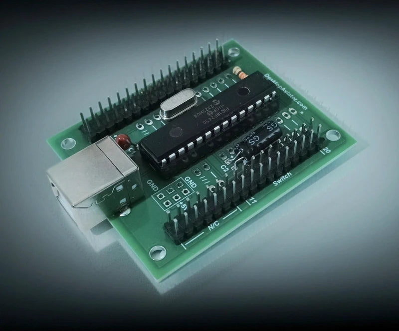 2040 USB Interface Board – 20‑Input HID Controller for Flight Sim Switch & Button Panels