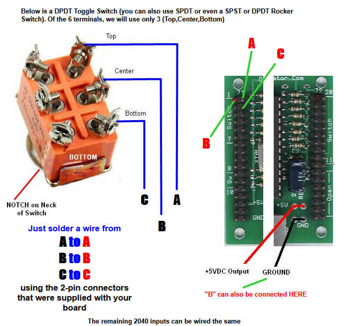 2040 USB Interface Board – 20‑Input HID Controller for Flight Sim Switch & Button Panels